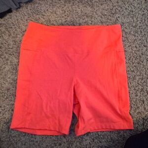 Athletic Works Women's Bright Coral Bike Shorts